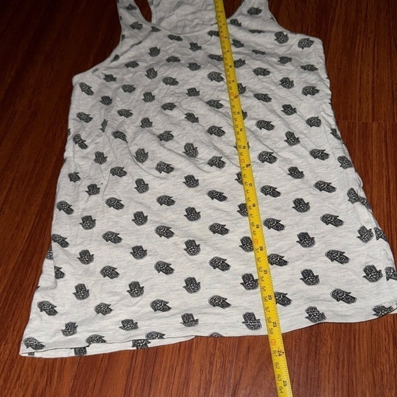 Evil Eye Mini Hamsa Hand Good Luck Traditional Cotton Fabric tank top M-L - Picture 3 of 5